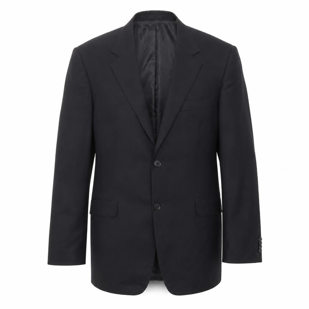 Simon Carter Mens Black Polyester Jacket Suit Jacket Size 40 Regular