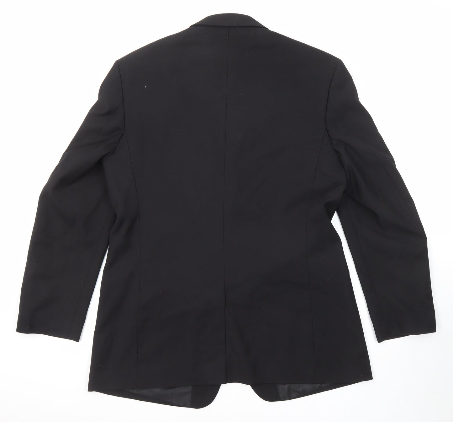 You Essential Mens Black Polyester Jacket Suit Jacket Size 42 Regular