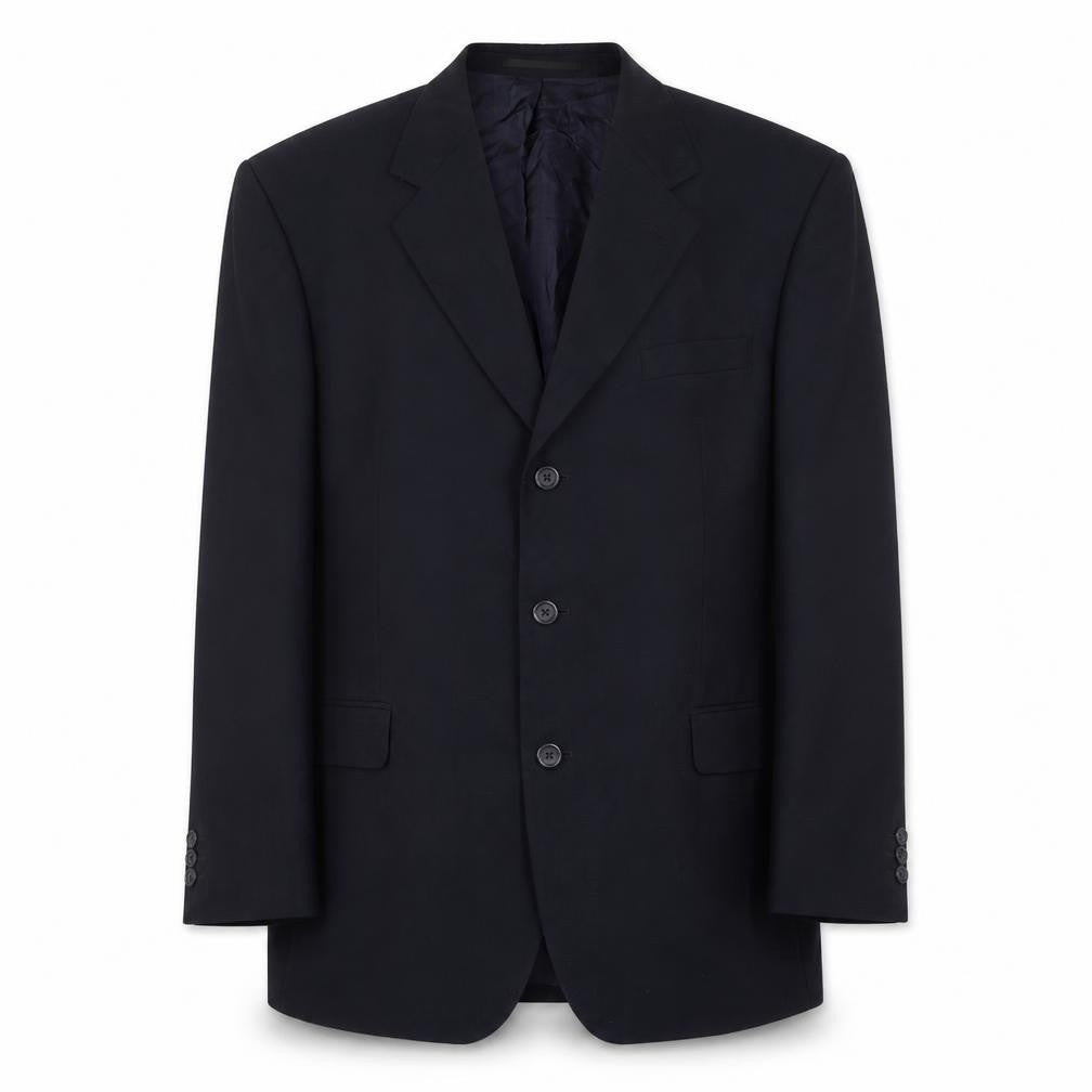 Varteks Mens Black Polyester Jacket Suit Jacket Size 44 Regular