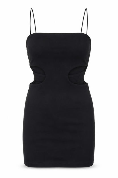 Zara Womens Black Polyester Bodycon Size M Square Neck Pullover