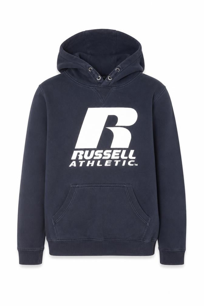 Russell Athletic Boys Blue Cotton Pullover Hoodie Size 14-15 Years Pullover