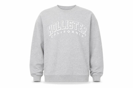 Hollister Mens Grey Cotton Pullover Sweatshirt Size XS