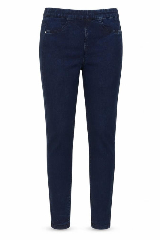 Warehouse Womens Blue Cotton Jegging Jeans Size 12 L27 in Regular Zip