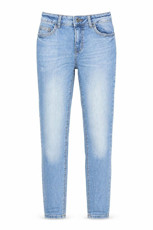 Denim & Co. Womens Blue Cotton Skinny Jeans Size 6 L31 in Regular Zip