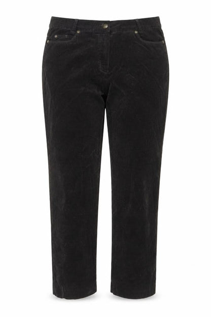 Steilmann Womens Brown Cotton Capri Trousers Size 14 L28.5 in Regular Zip
