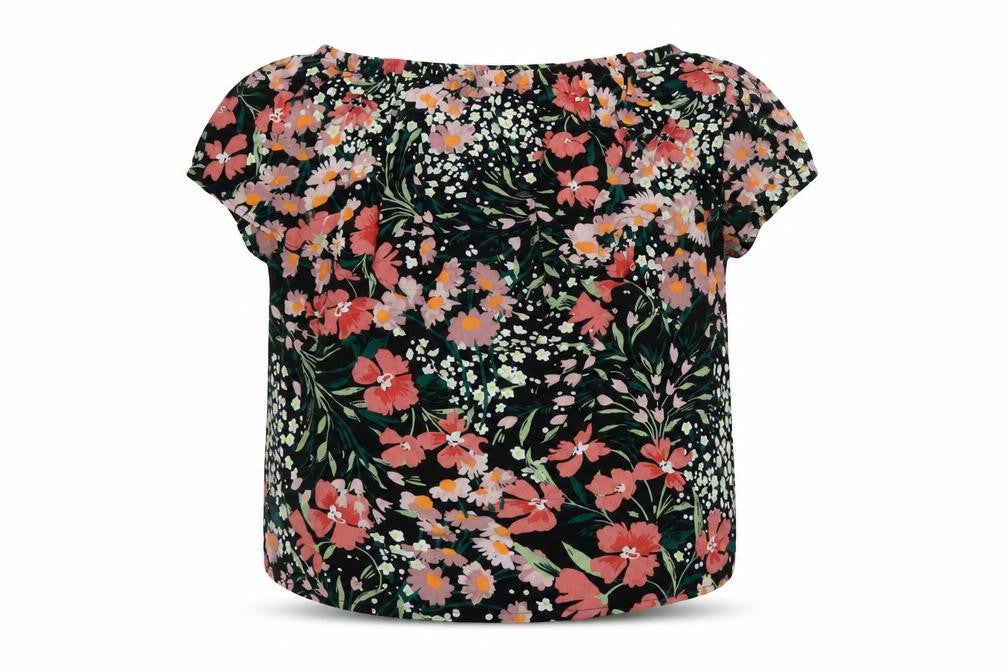 Capsule Womens Multicoloured Floral Viscose Basic Blouse Size 14 Off the Shoulder