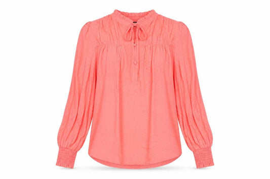 Marks and Spencer Womens Pink Viscose Basic Blouse Size 6 Crew Neck