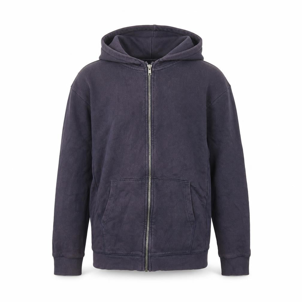 Marks & Spencer Boys Blue Cotton Full Zip Hoodie Size 12-13 Years Zip