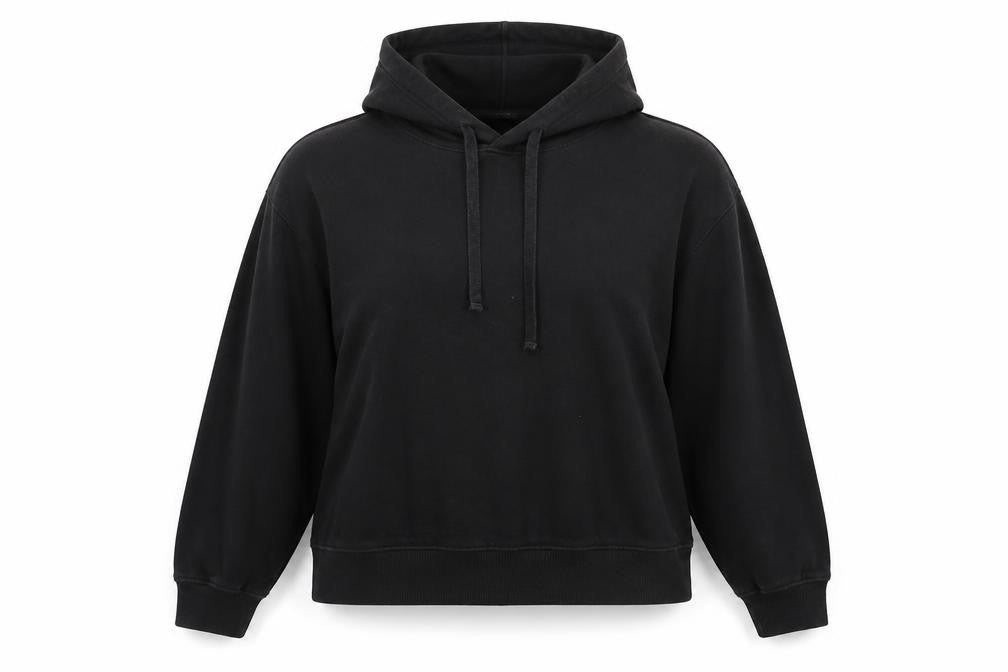 H&M Womens Black Cotton Pullover Hoodie Size S Pullover