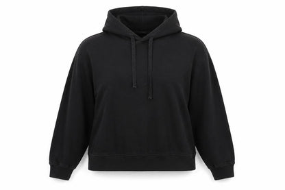 H&M Womens Black Cotton Pullover Hoodie Size S Pullover