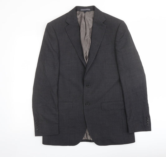 Marks and Spencer Mens Grey Wool Jacket Suit Jacket Size 38 Regular