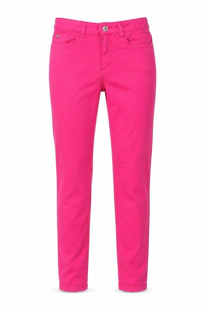 Zara Womens Pink Cotton Straight Jeans Size 10 L26 in Regular Button