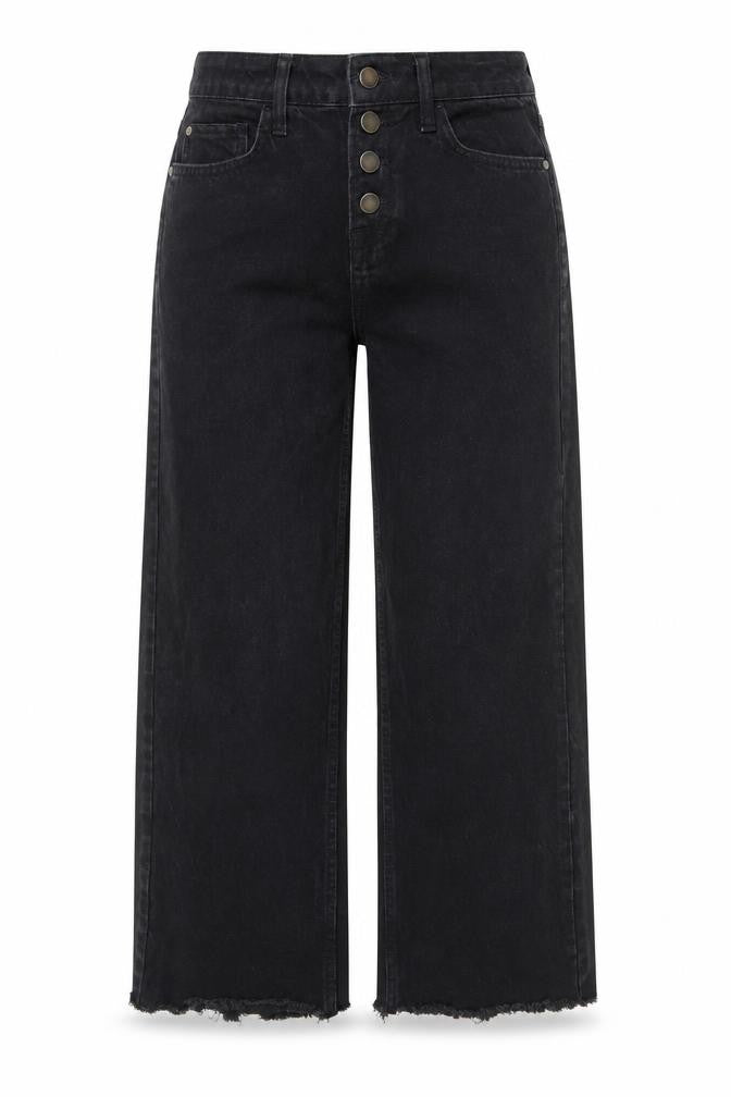 George Womens Black Cotton Straight Jeans Size 8 L24 in Regular Button