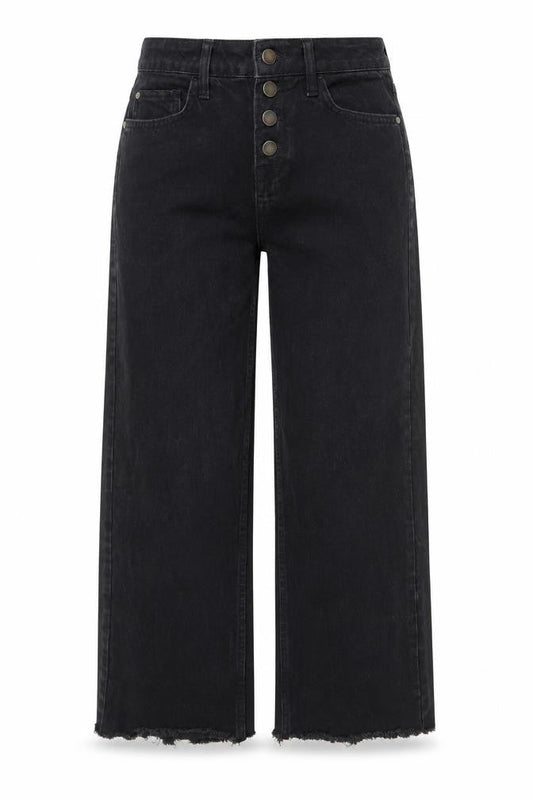 George Womens Black Cotton Straight Jeans Size 8 L24 in Regular Button