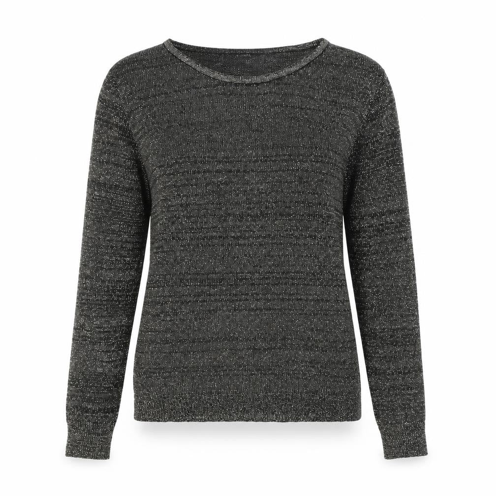Limited Collection Womens Grey Round Neck Acrylic Pullover Jumper Size 12