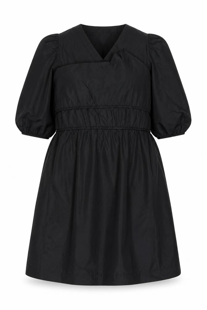 Carolyn Donnelly Womens Black Polyester A-Line Size 14 Round Neck Pullover