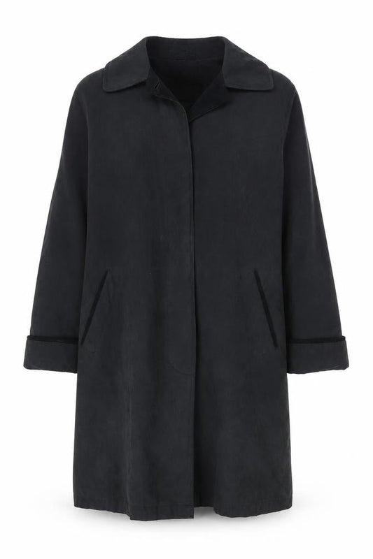 Klass Womens Black Pea Coat Coat Size 12 Button