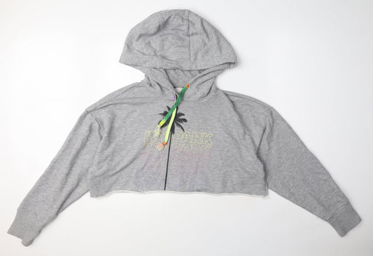 IVY PARK Womens Grey Polyester Pullover Hoodie Size S Pullover