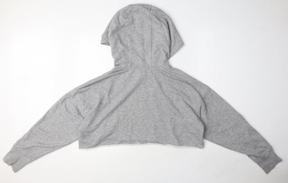 Back view of IVY PARK women’s grey polyester pullover hoodie, size S, pullover
