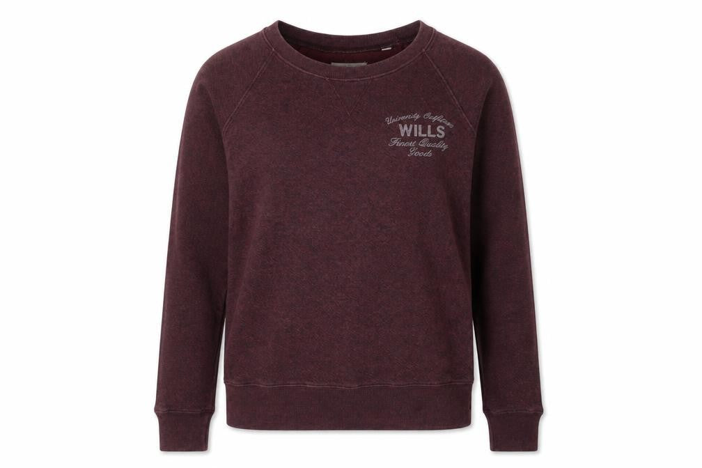 Jack Wills Womens Brown Cotton Pullover Sweatshirt Size 8 Pullover