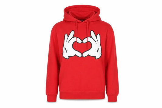 Disney Womens Red Polyester Pullover Hoodie Size XS Pullover