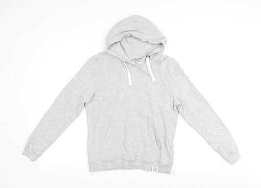 Avenue Womens Grey Cotton Pullover Hoodie Size 8 Pullover