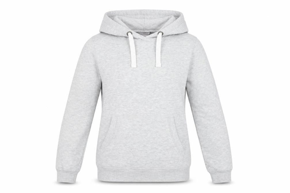 Avenue Womens Grey Cotton Pullover Hoodie Size 8 Pullover