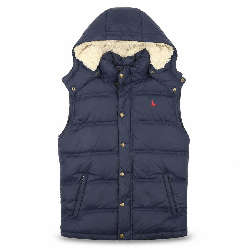 Jack Wills Mens Blue Gilet Coat Size S Zip