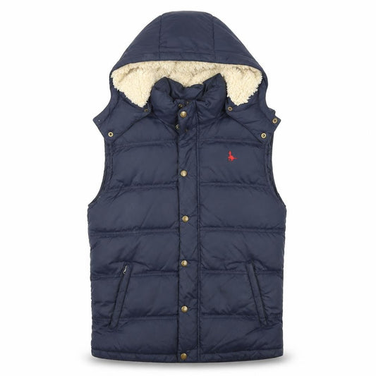Jack Wills Mens Blue Gilet Coat Size S Zip