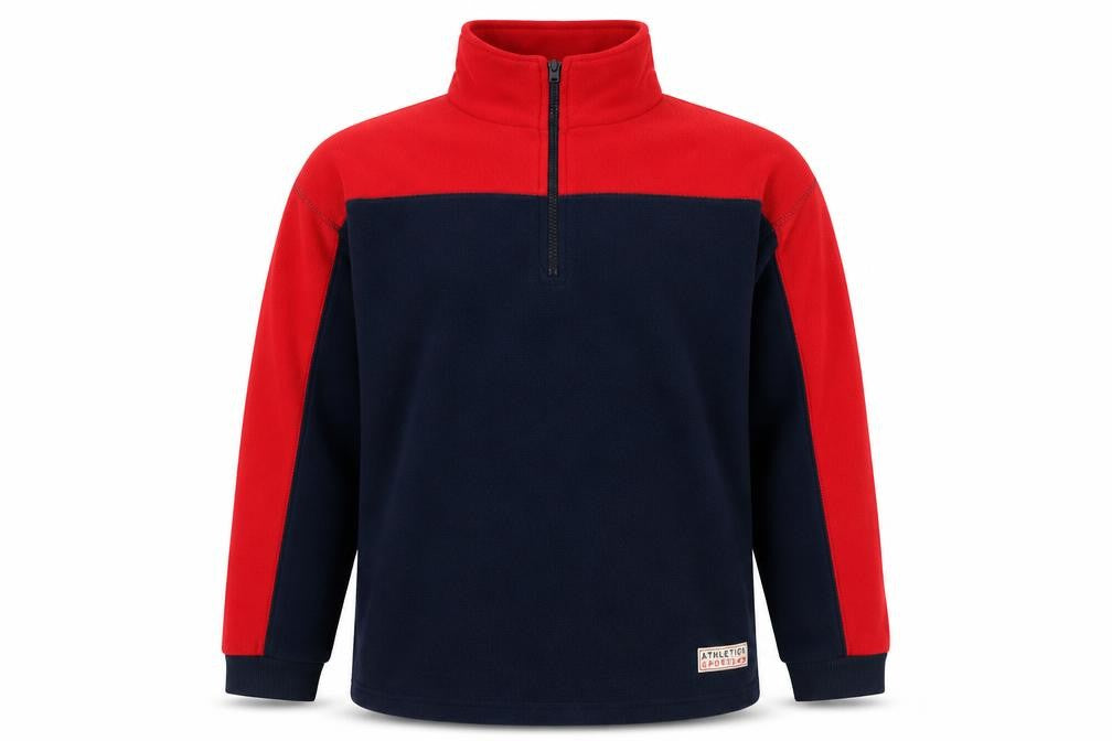 Alibi Mens Blue Polyester Henley Sweatshirt Size L - 1/4 Zip