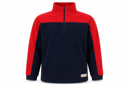 Alibi Mens Blue Polyester Henley Sweatshirt Size L - 1/4 Zip