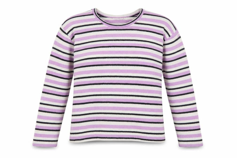 Zara Womens Multicoloured Round Neck Striped Polyester Pullover Jumper Size S