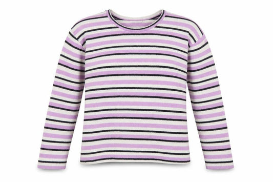 Zara Womens Multicoloured Round Neck Striped Polyester Pullover Jumper Size S