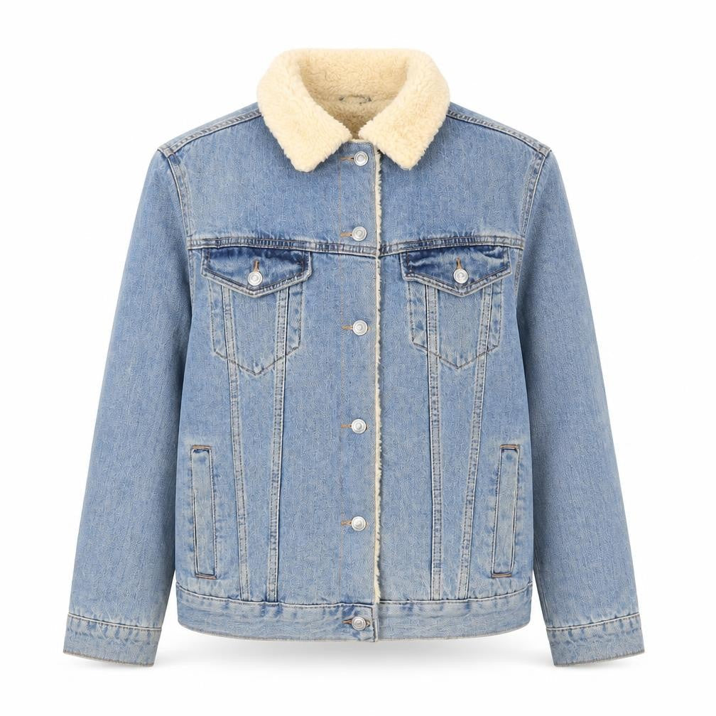 Topshop Womens Blue Jacket Size 6 Button