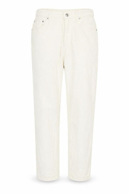 Stradivarius Womens Ivory Cotton Trousers Size 8 L27 in Regular Zip