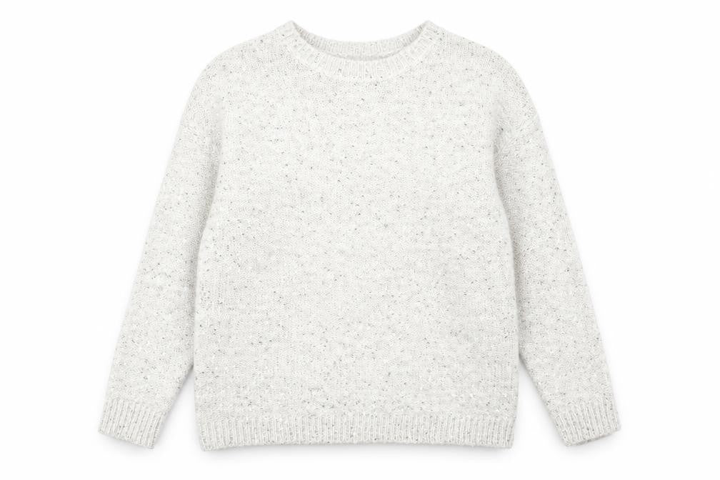 Marks & Spencer Womens Beige Round Neck Acrylic Pullover Jumper Size 10