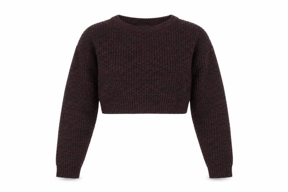 New Look Girls Red Round Neck Acrylic Pullover Jumper Size 12-13 Years Pullover - Cropped