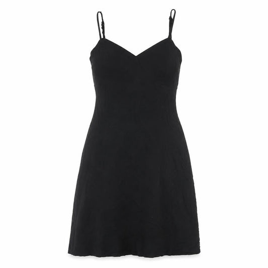 Divided by H&M Womens Black Viscose A-Line Size 12 Sweetheart Tie - Cut Out Back
