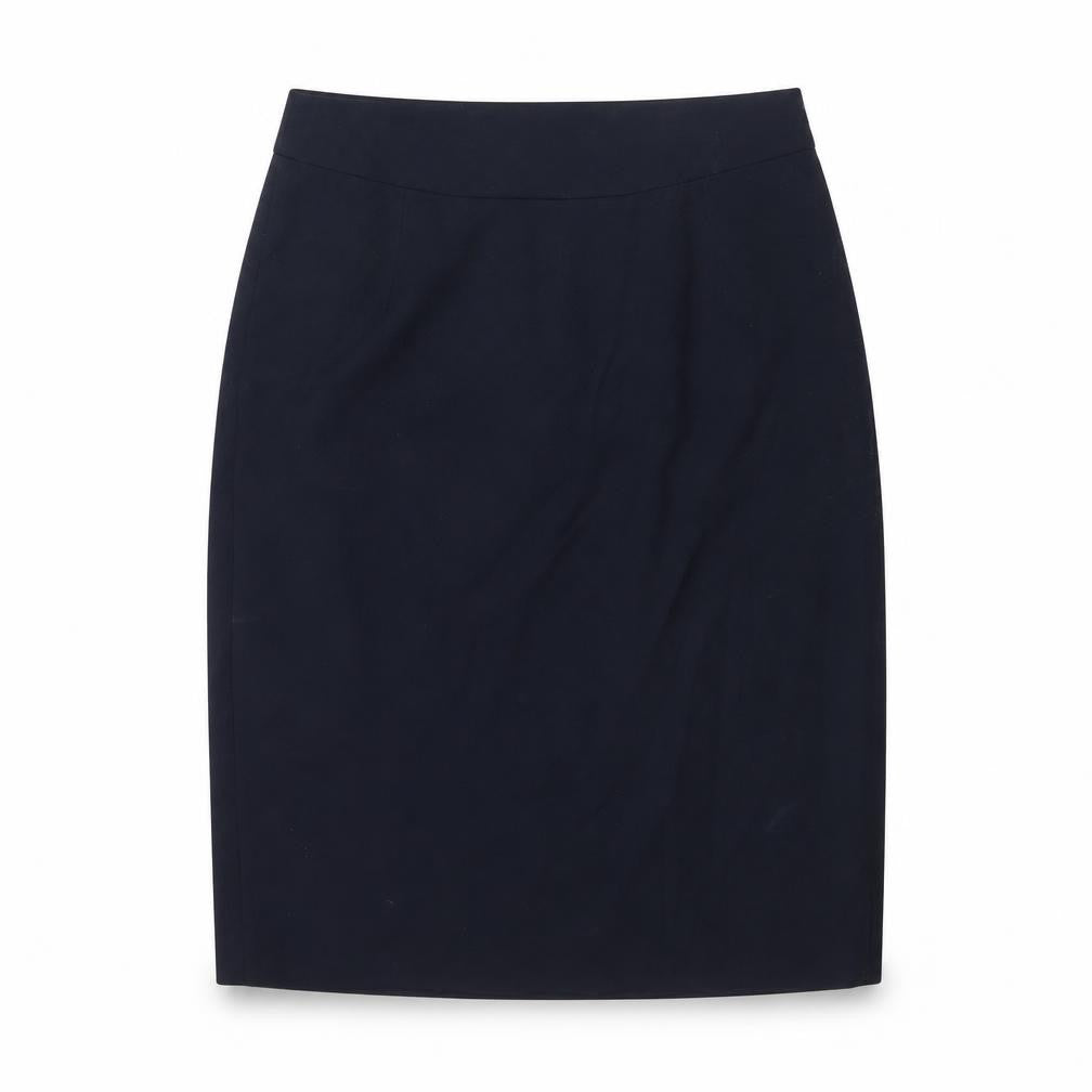 John Lewis Womens Blue Polyester Straight & Pencil Skirt Size 12 Zip