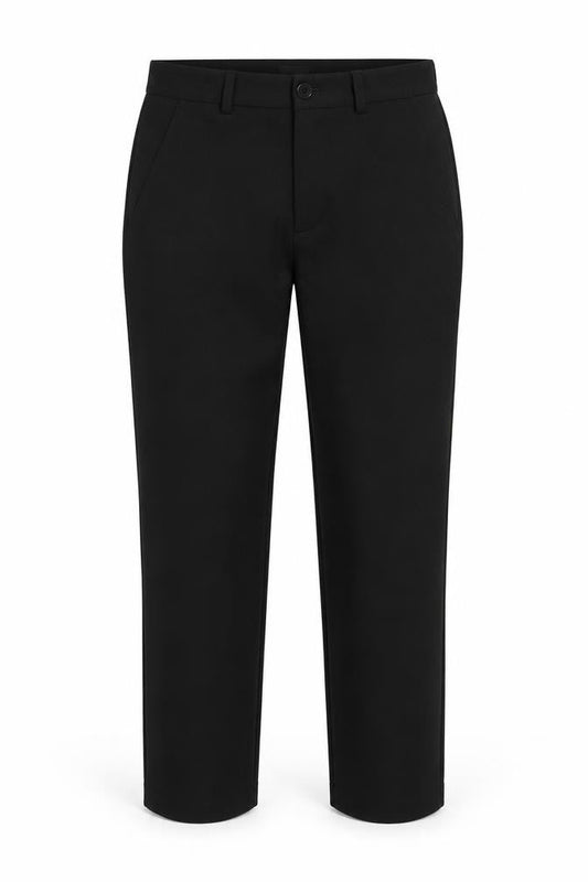 ADPT Womens Black Polyester Dress Pants Trousers Size M L26 in Regular Zip