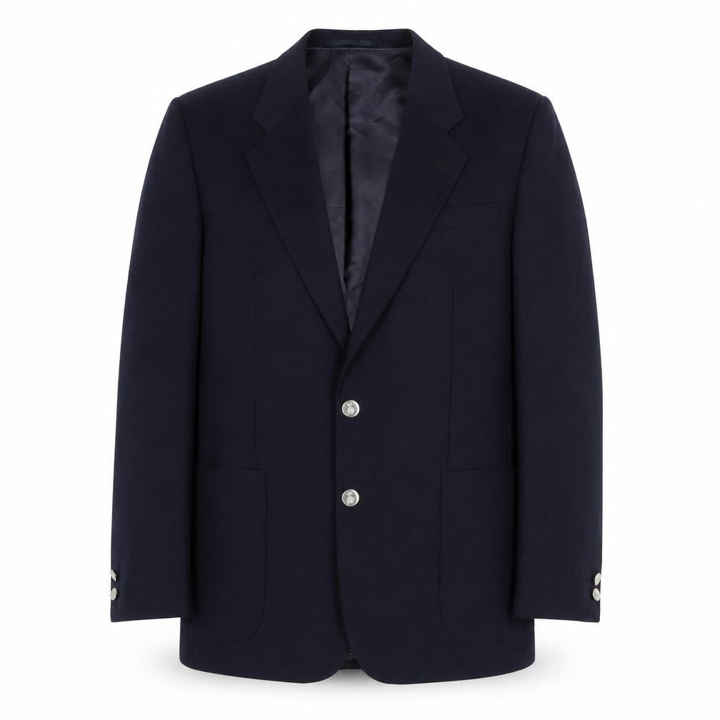 Osborne Mens Blue Polyester Jacket Blazer Size 42 Regular