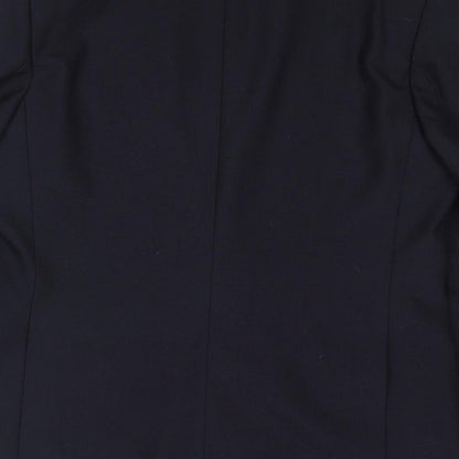 Osborne Mens Blue Polyester Jacket Blazer Size 42 Regular