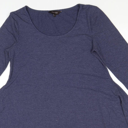 Preloved Phase Eight Womens Blue Viscose A-Line Size 10 Scoop Neck Pullover - Detail