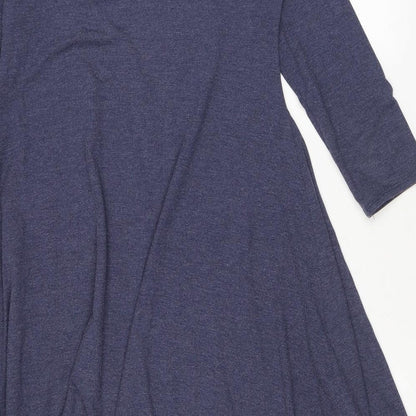 Preloved Phase Eight Womens Blue Viscose A-Line Size 10 Scoop Neck Pullover - Label