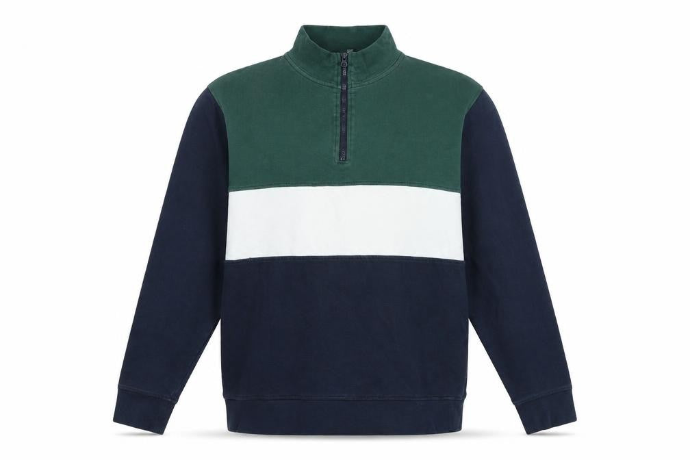 Avenue Mens Multicoloured Striped Cotton Pullover Sweatshirt Size L