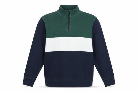 Avenue Mens Multicoloured Striped Cotton Pullover Sweatshirt Size L