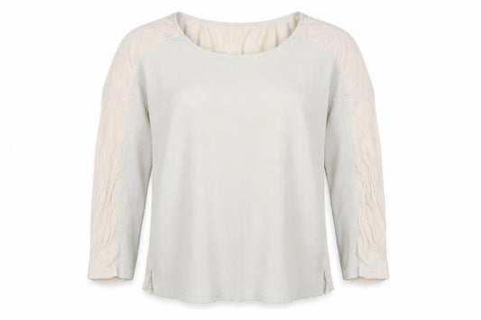 Marks and Spencer Womens Ivory Polyester Basic Blouse Size 8 Round Neck