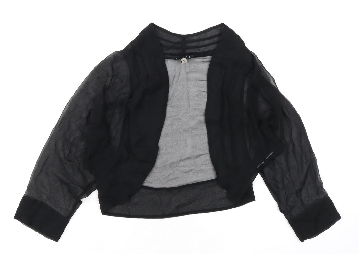 Coast Womens Black Polyester Kimono Blouse Size S Sweetheart