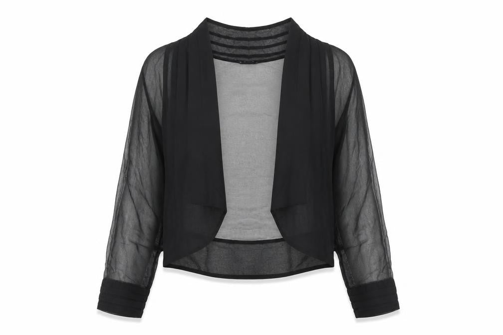 Coast Womens Black Polyester Kimono Blouse Size S Sweetheart