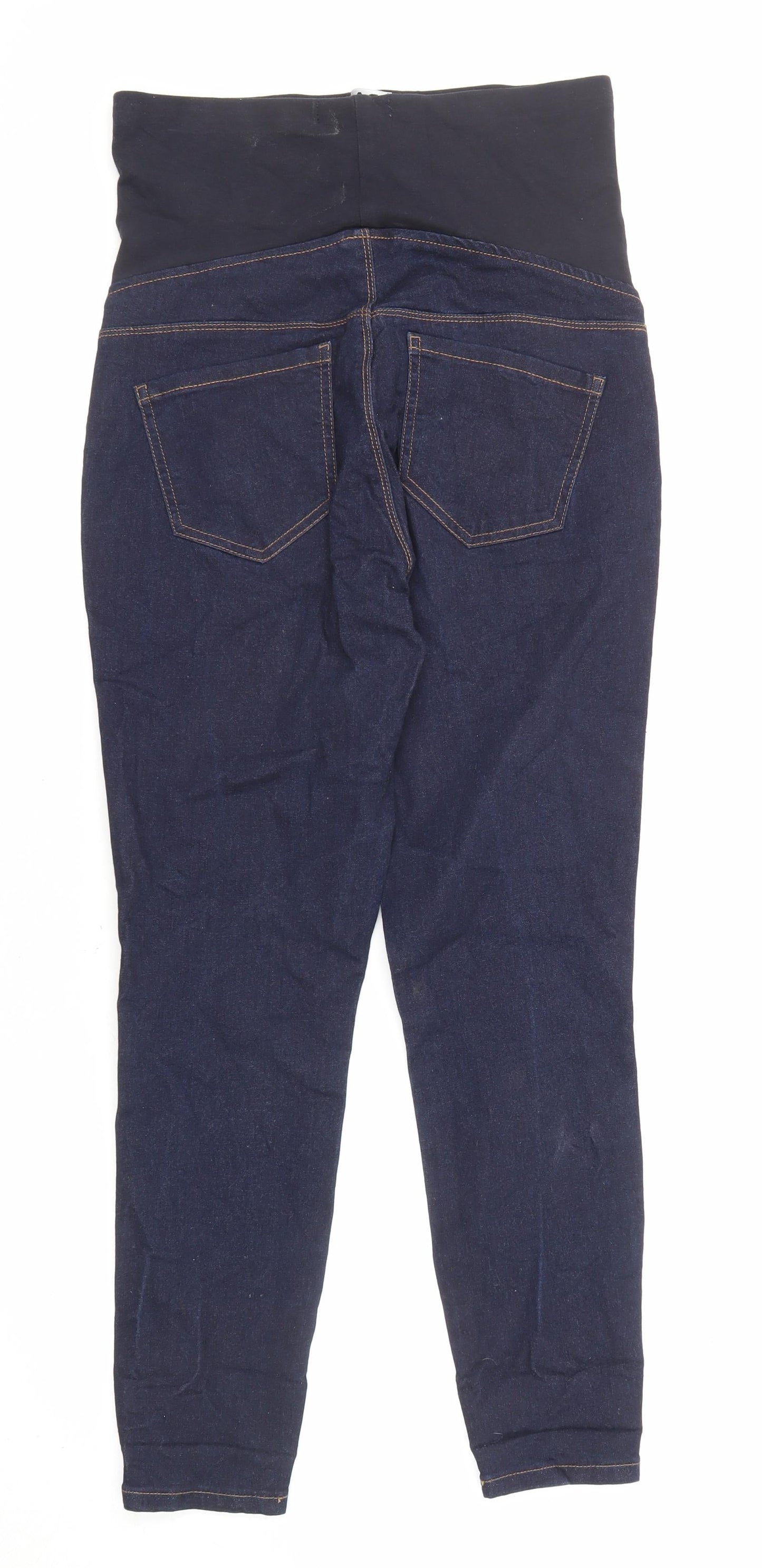 Marks and Spencer Womens Blue Cotton Skinny Jeans Size 10 L26 in Regular